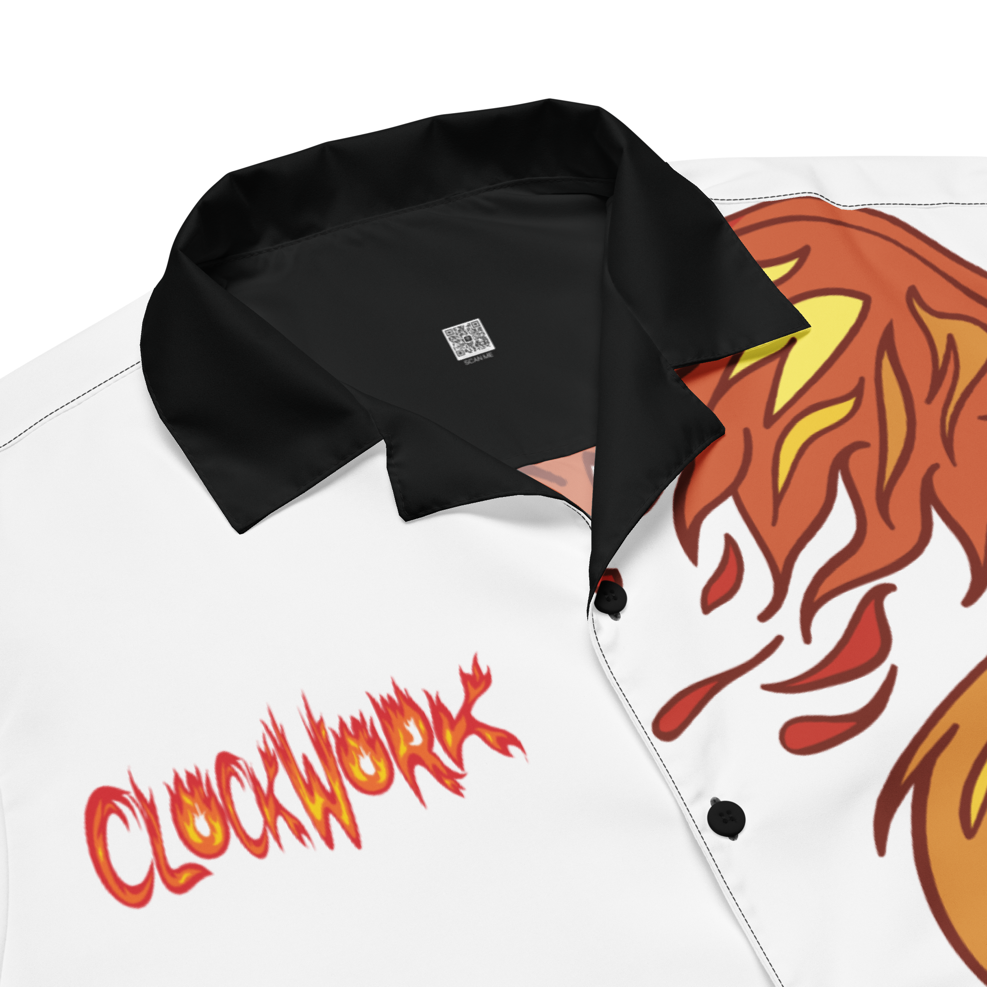 Fire Clockwork Unisex button shirt