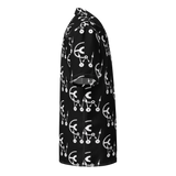 Black and white clockwork cw button shirt