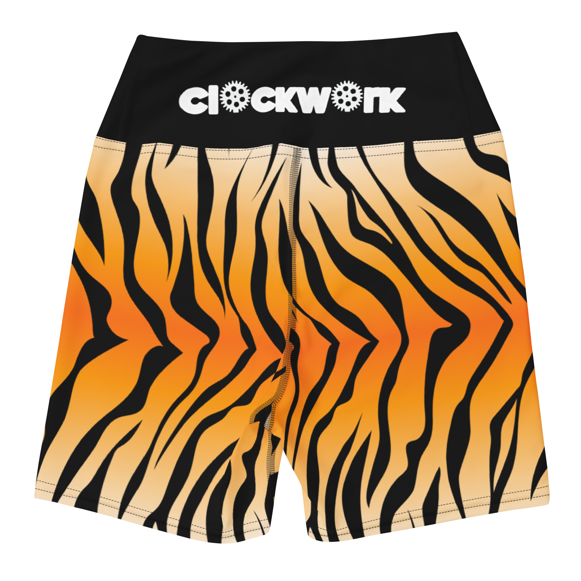 Clockwork Tiger Stripe women's Yoga biker Shorts