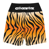 Clockwork Tiger Stripe women's Yoga biker Shorts