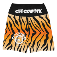 Clockwork Tiger Stripe women's Yoga biker Shorts