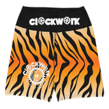 Clockwork Tiger Stripe women's Yoga biker Shorts