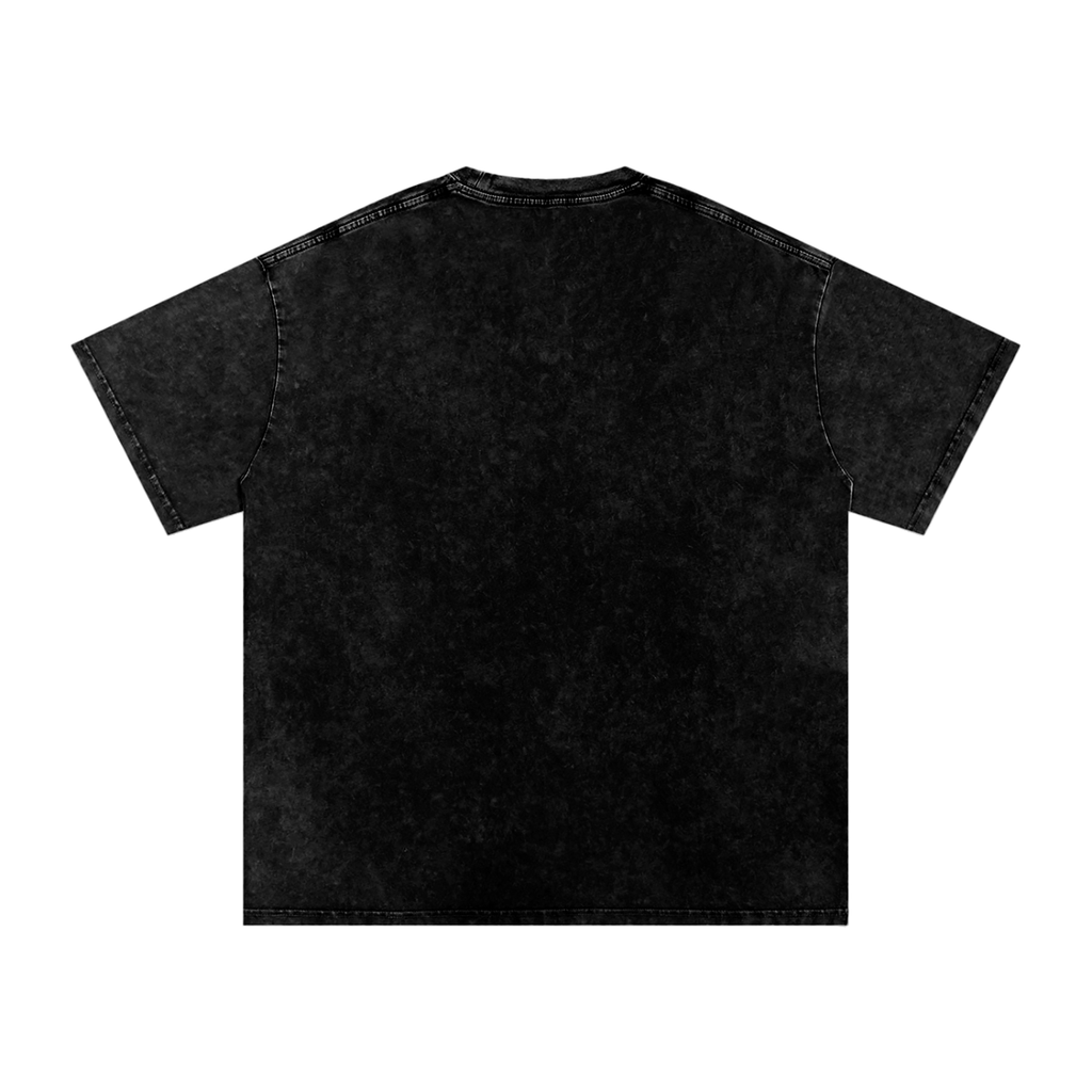 Leader of the Pack Clockwork Snow Washed Oversized Cotton T-Shirt