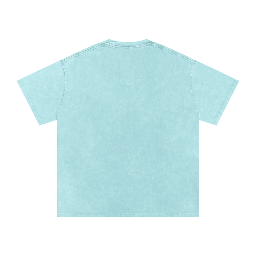 Leader of the Pack Clockwork Snow Washed Oversized Cotton T-Shirt