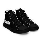 Clockwork Sculpture Men’s high top canvas shoes