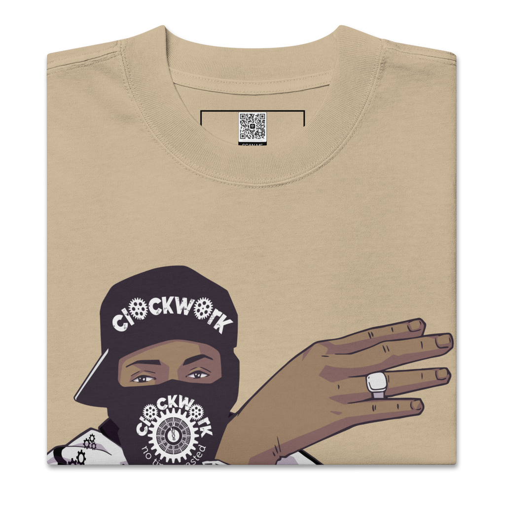 Clockwork Risk Takers Oversized faded t-shirt