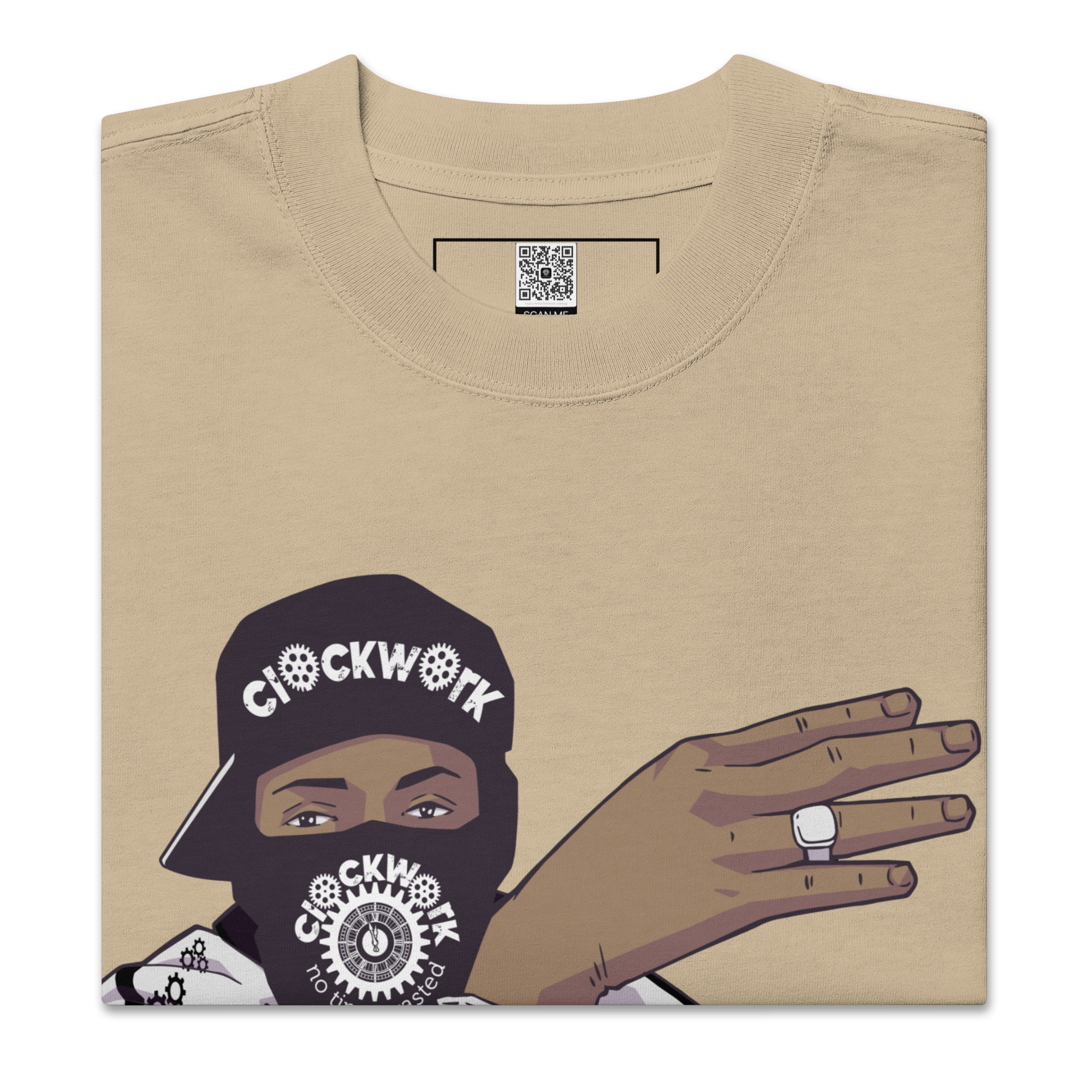 Clockwork Risk Takers Oversized faded t-shirt
