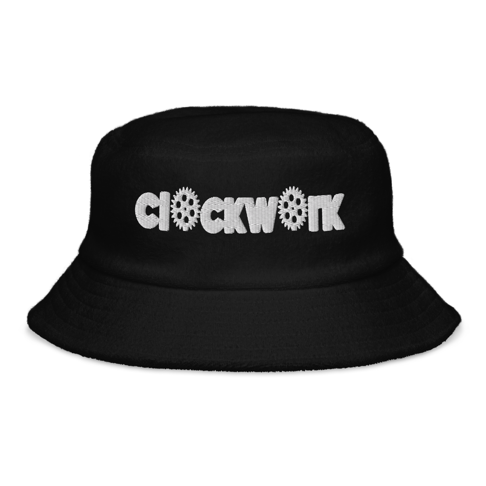 Unstructured terry cloth bucket hat