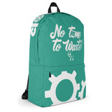 Clockwork Teal No time to waste Backpack