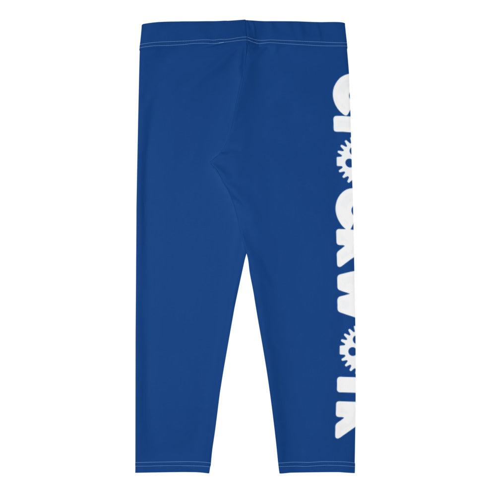 Clockwork Royal Blue Logo Capri Leggings