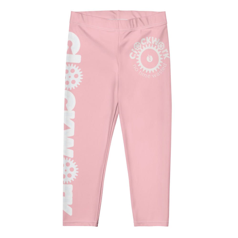 Pink Clockwork Capri Leggings