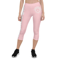 Pink Clockwork Capri Leggings