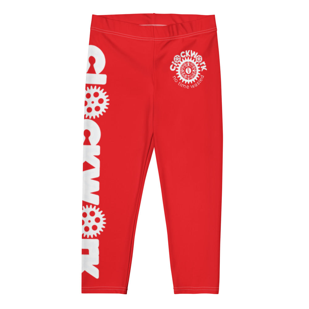 Clockwork Red Capri Leggings