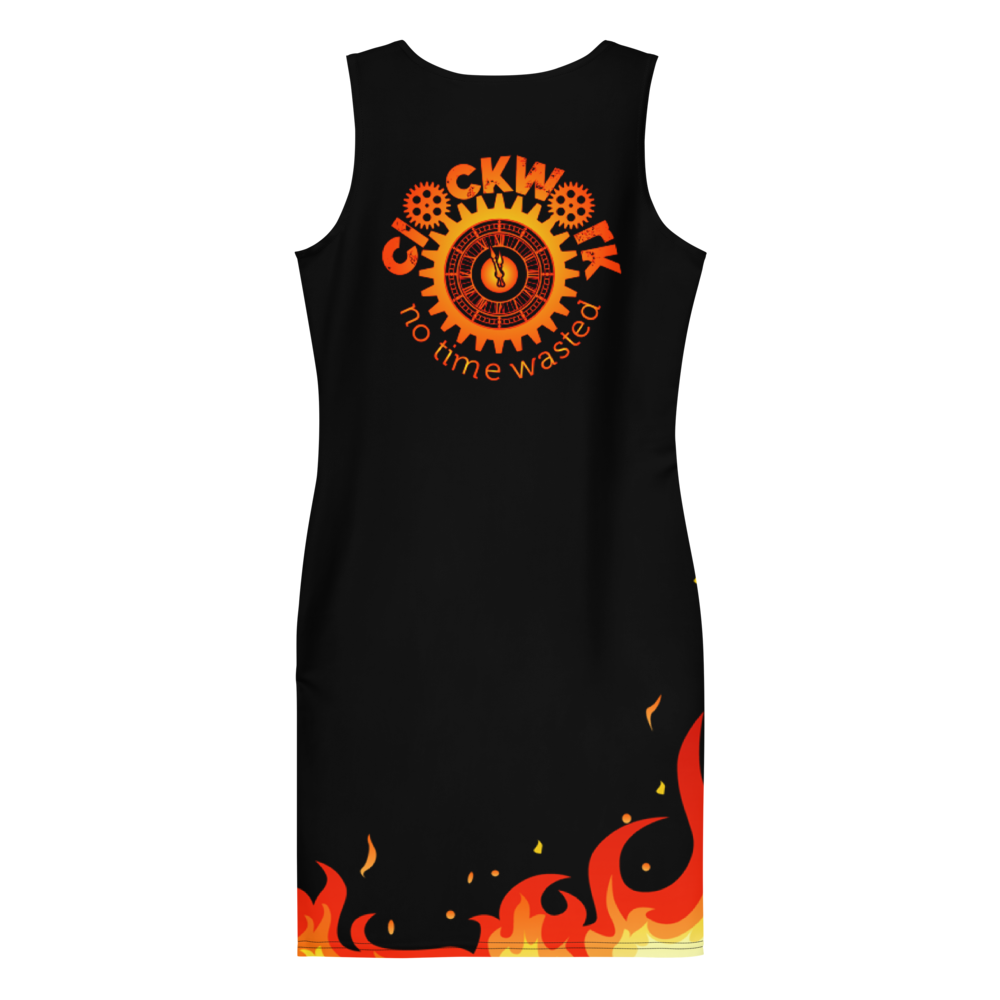 Clockwork Fire Sublimation Cut & Sew Dress