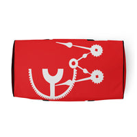 Red Clockwork No time to waste Duffle bag