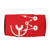 Red Clockwork No time to waste Duffle bag