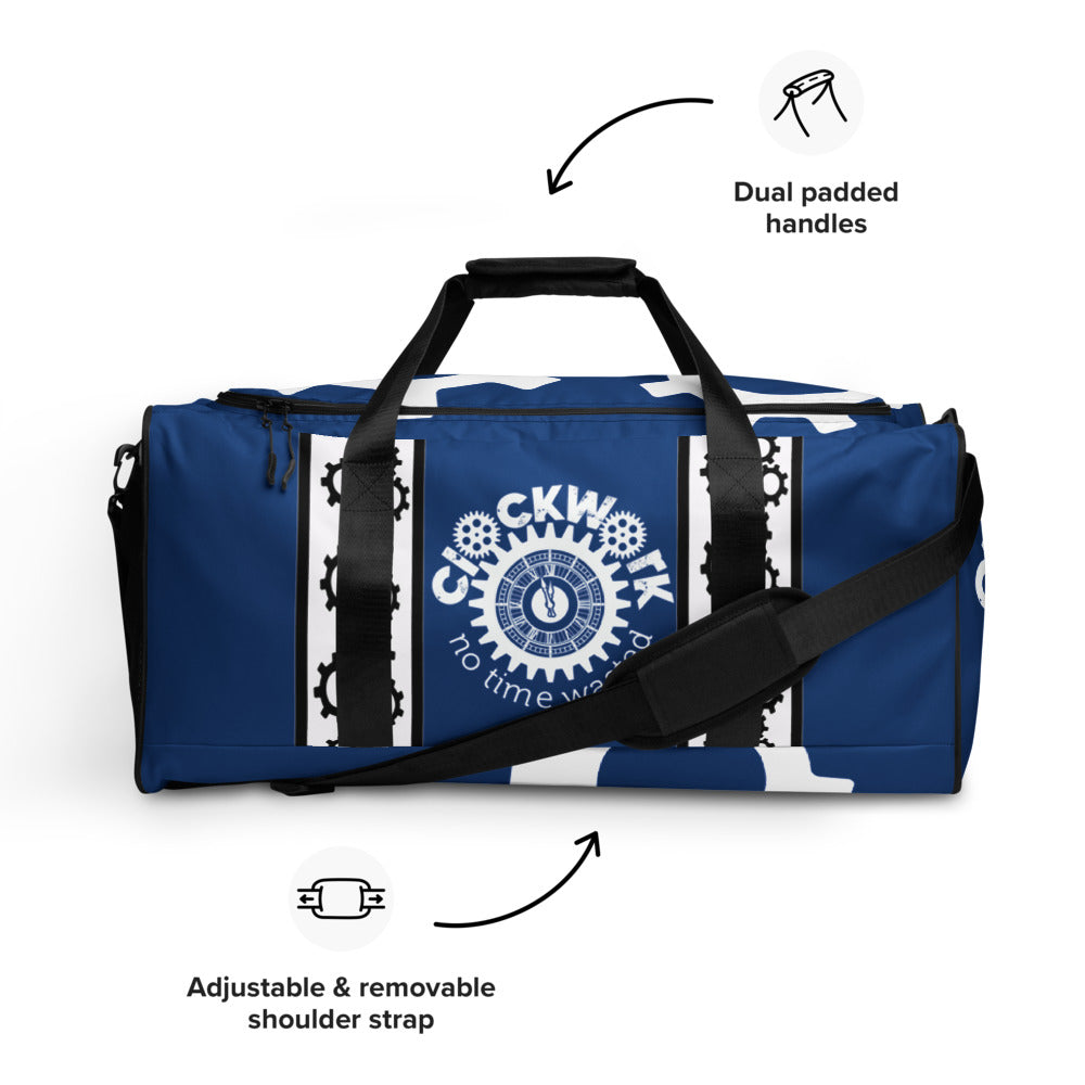 Blue Clockwork Duffle bag