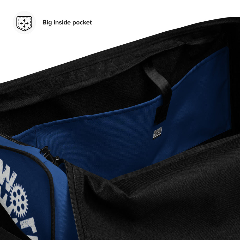 Blue Clockwork Duffle bag