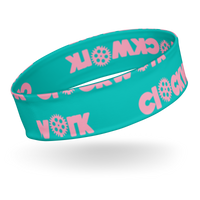Clockwork Blue and Pink Headband