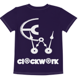 Purple Clockwork Kids crew neck t-shirt