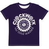 Purple Clockwork Kids crew neck t-shirt