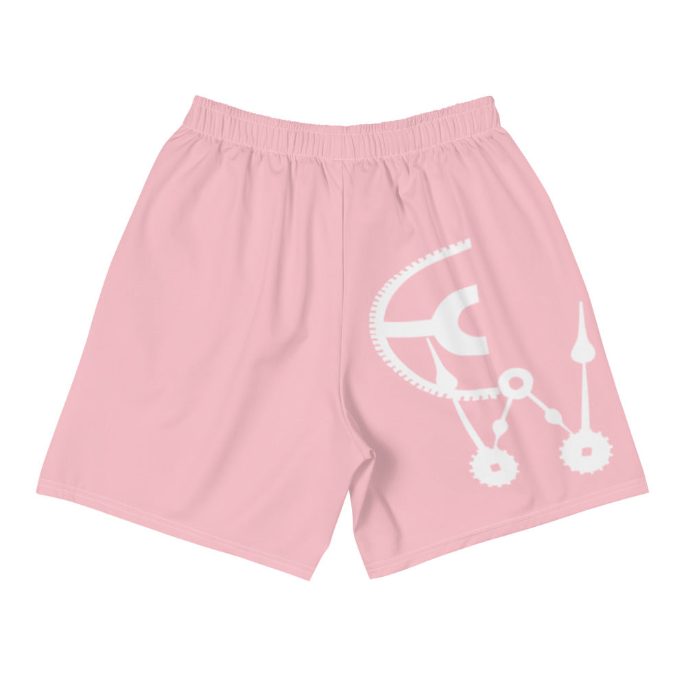 Pink Trust Yo Grind Men's Athletic Long Shorts