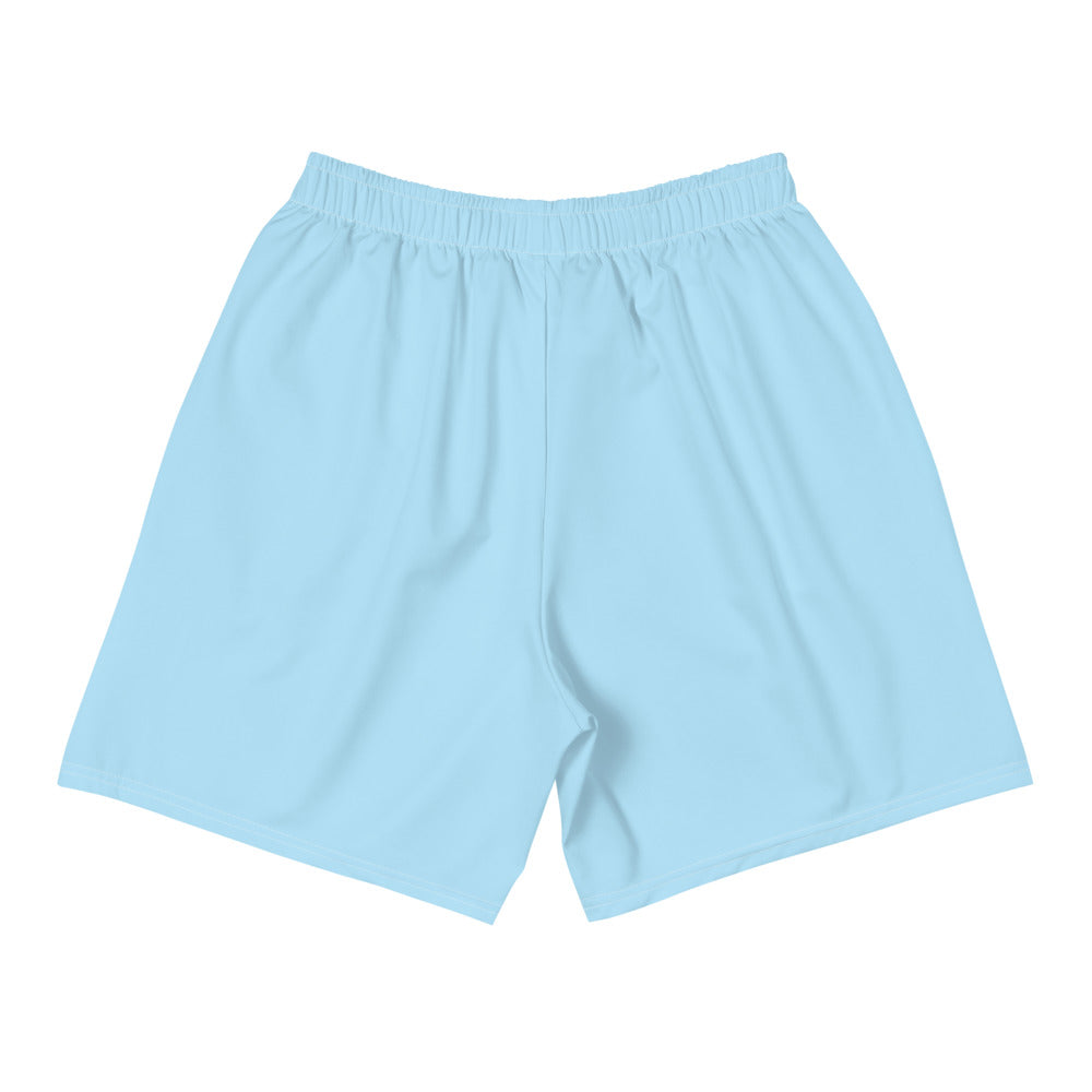 Sky Blue Trust Yo Grind Men's Athletic Long Shorts
