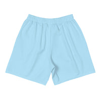 Sky Blue Trust Yo Grind Men's Athletic Long Shorts