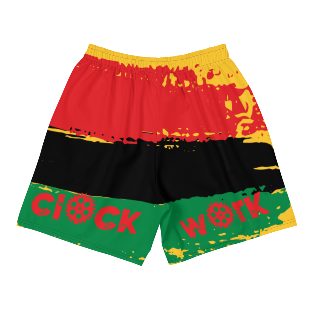 Clockwork Juneteenth Men's Athletic Long Shorts