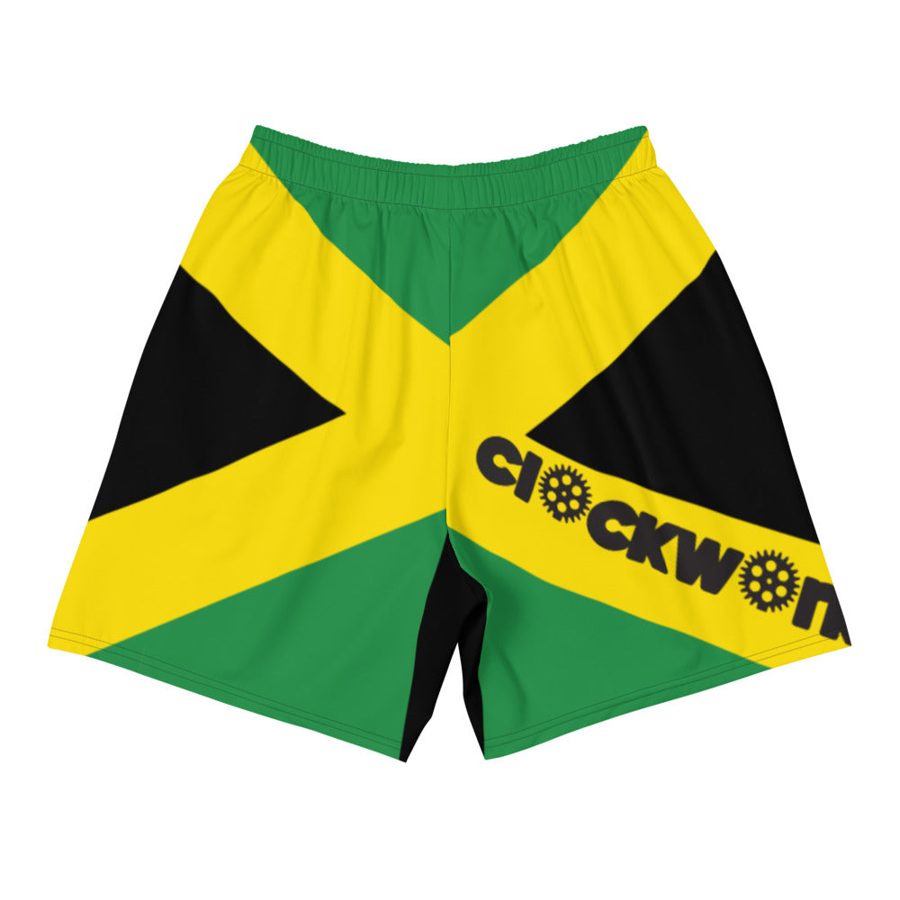 Island Made Jamaica Clockwork Men's Athletic Long Shorts