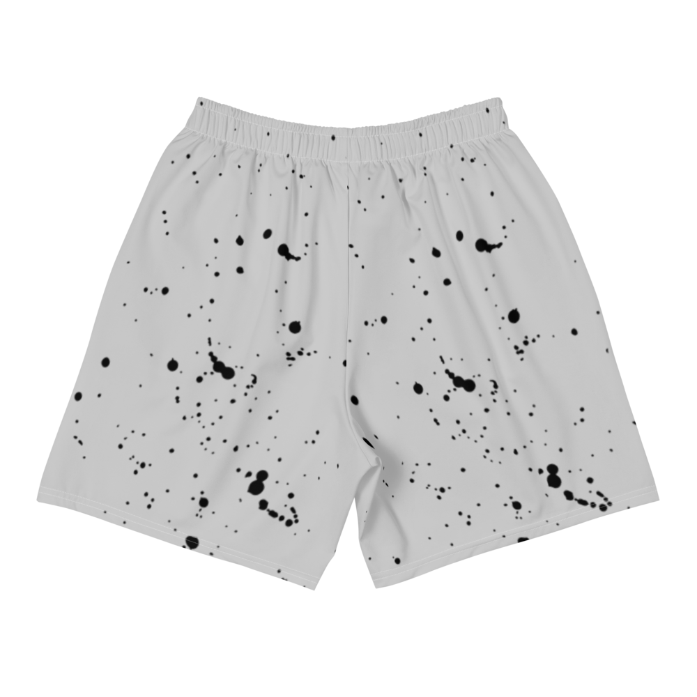 Grey spotted Clockwork Men's Athletic Long Shorts