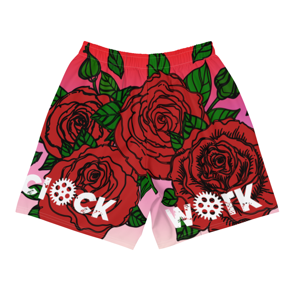 Clockwork Rose Men's Athletic Long Shorts