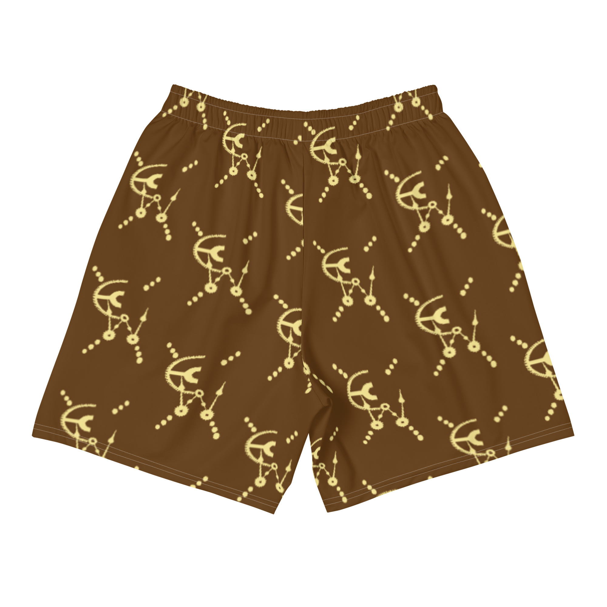 Clockwork Brown Men's Athletic Long Shorts