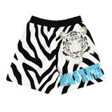 Clockwork white tiger shorts