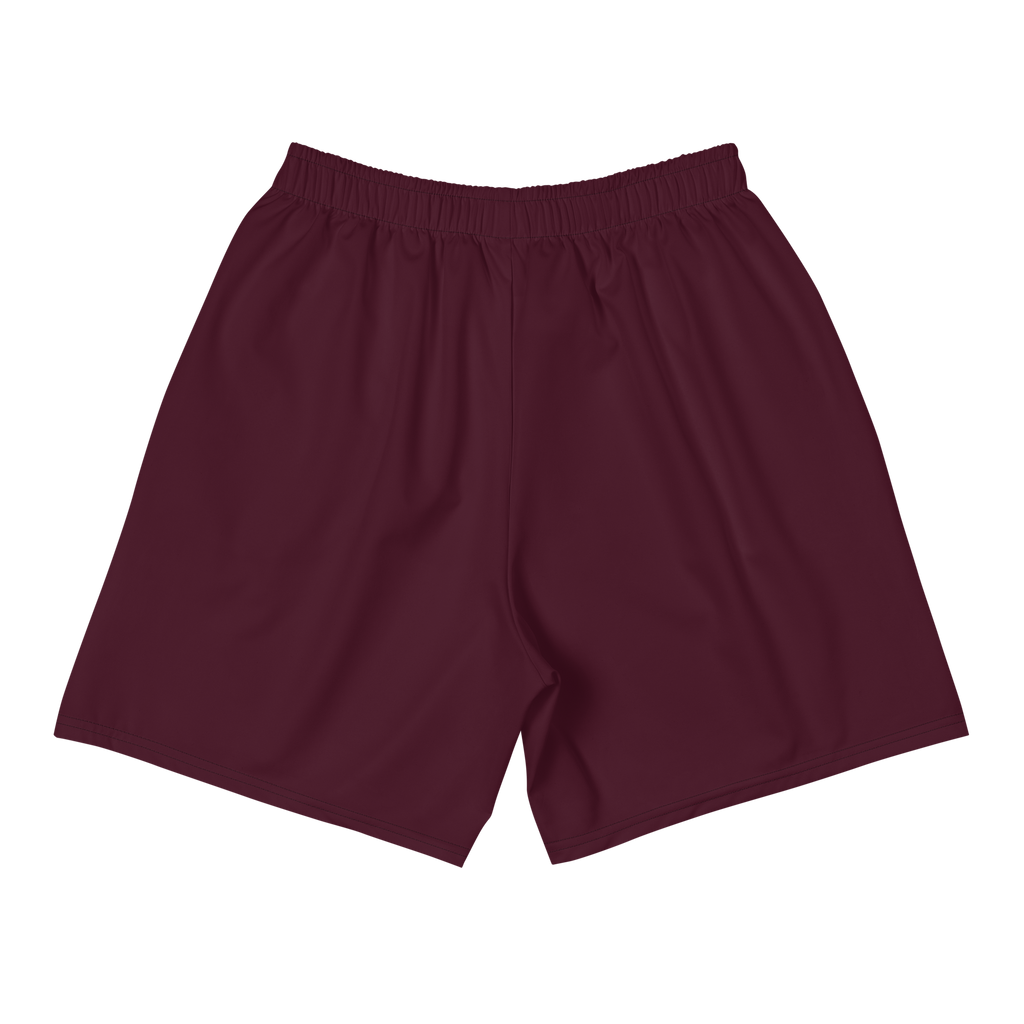 Trust Yo Grind Maroon and Dark Green Men's Athletic Long Shorts
