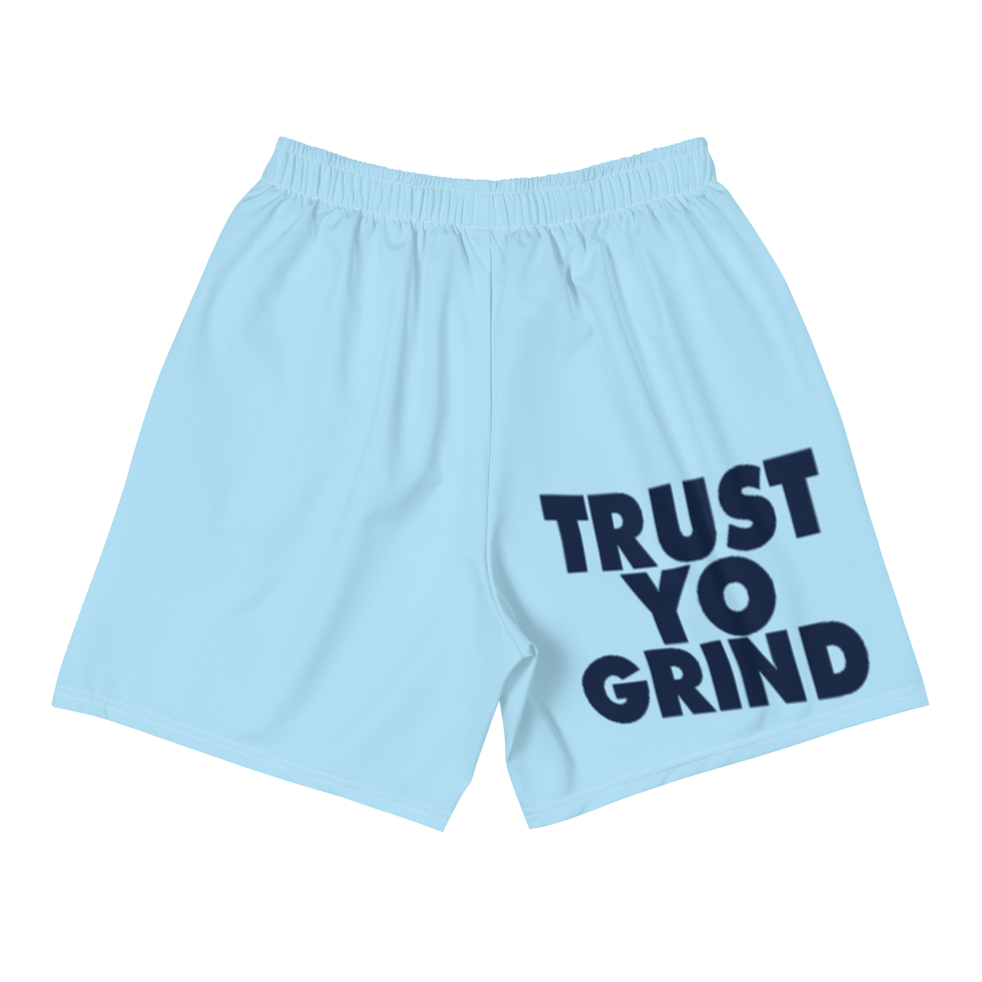 Trust Yo Grind Sky blue and Navy Men's Athletic Long Shorts