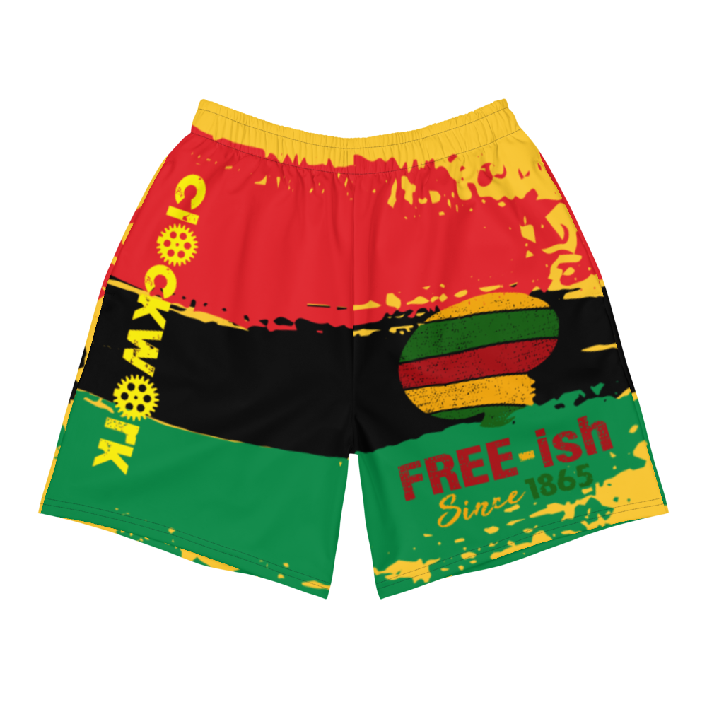 Clockwork Juneteenth Men's Athletic Long Shorts