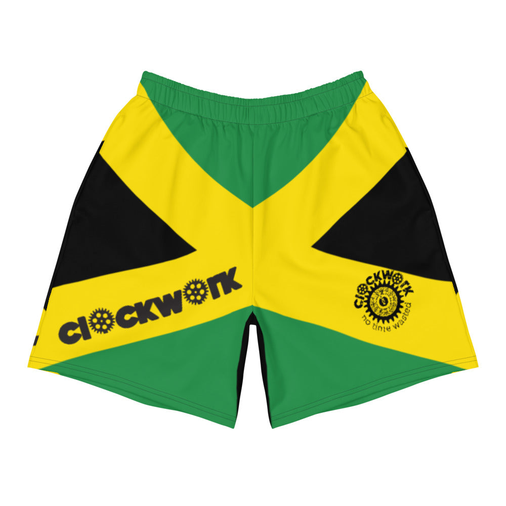 Island Made Jamaica Clockwork Men's Athletic Long Shorts