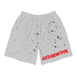 Grey spotted Clockwork Men's Athletic Long Shorts