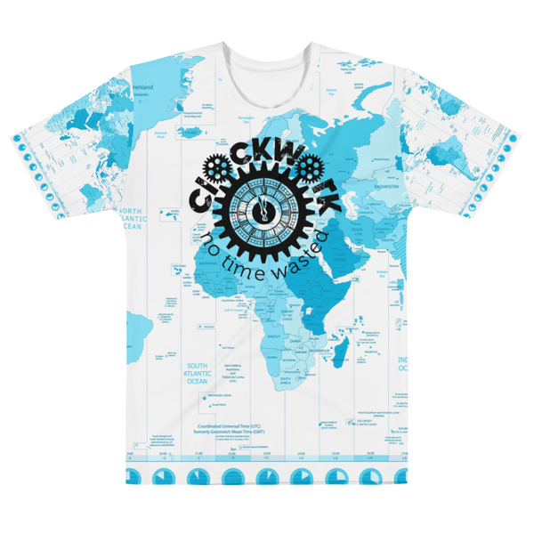 Worldwide Clockwork time zone Men's t-shirt