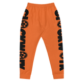 Orange and Black Trust Yo Grind Clockwork Men's Joggers