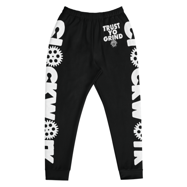 Clockwork Trust Yo Grind White Logo Black Men's Joggers