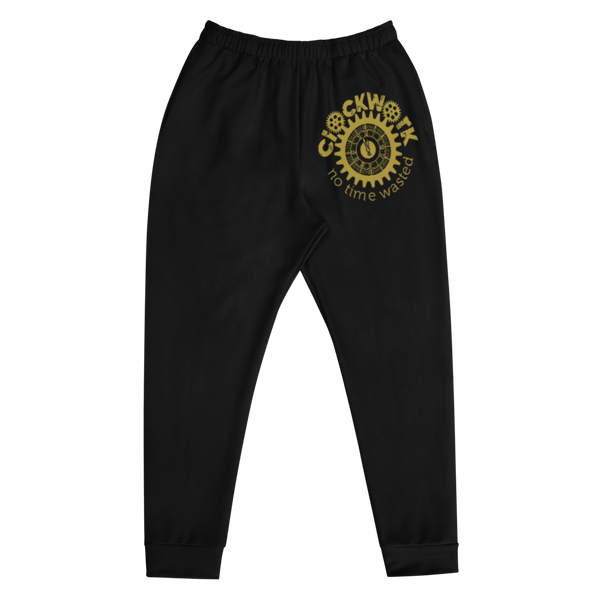 Black and Gold Clockwork Men's Joggers
