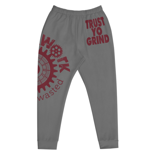 Clockwork Trust Yo Grind Grey & Maroon Joggers