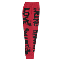 Red Clockwork Grind Harder Love Smarter Men's Joggers