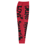 Red Clockwork Grind Harder Love Smarter Men's Joggers