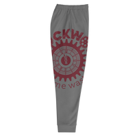 Clockwork Trust Yo Grind Grey & Maroon Joggers