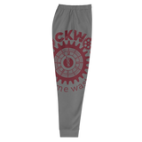 Clockwork Trust Yo Grind Grey & Maroon Joggers