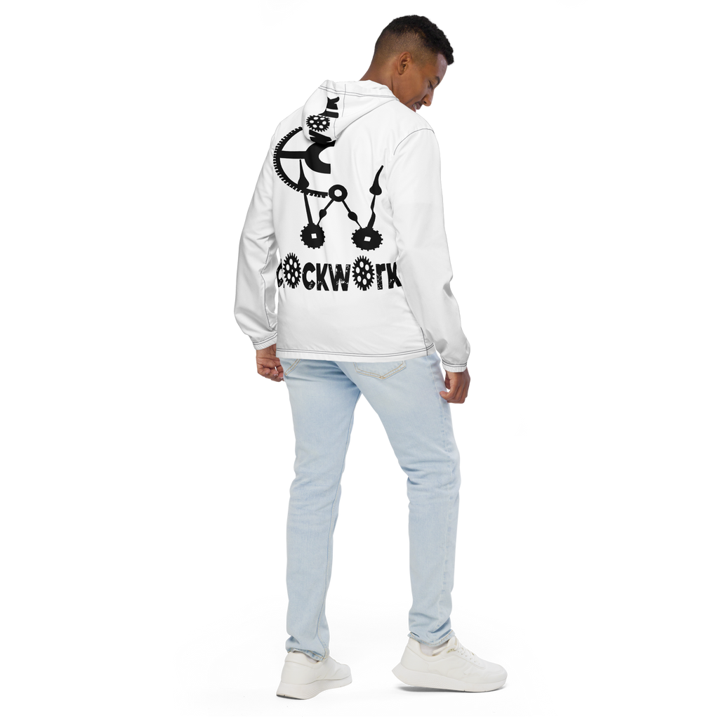 Clockwork white and black Men’s windbreaker