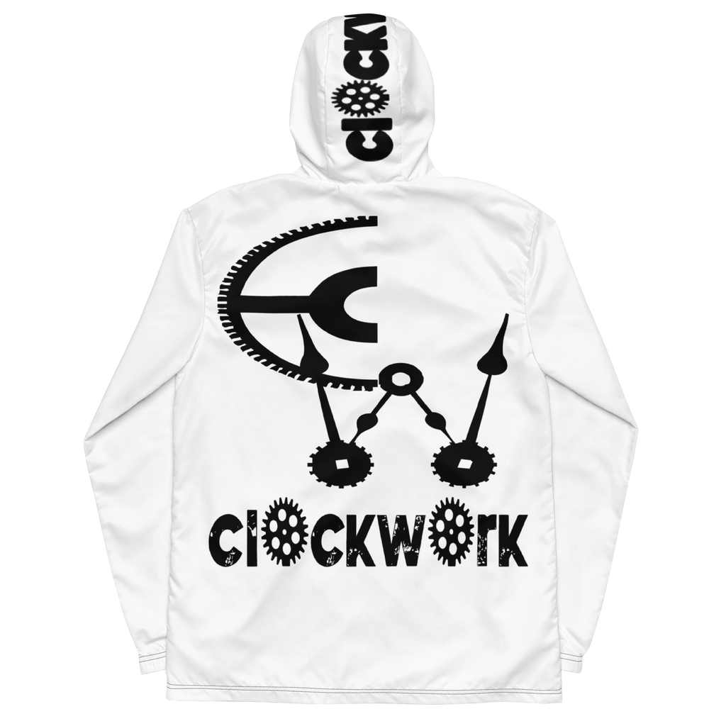 Clockwork white and black Men’s windbreaker